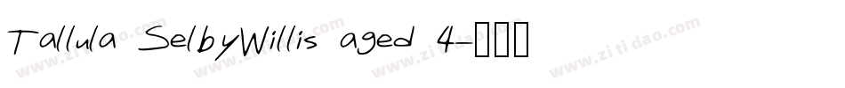 Tallula SelbyWillis aged 4字体转换